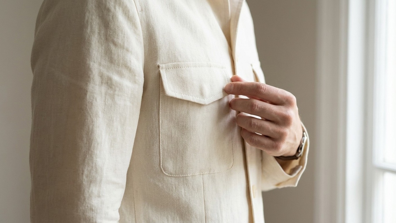 El bolsillo del pecho: el detalle olvidado que revela tu verdadera relación con la moda