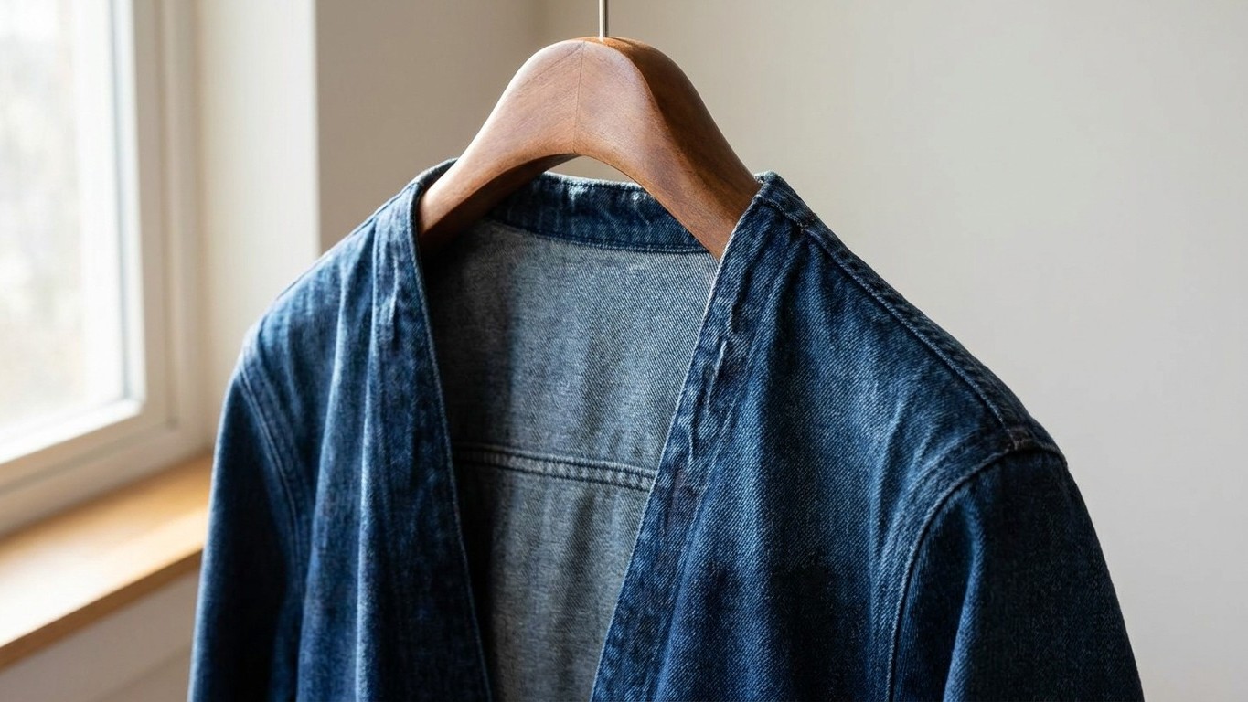 Colgué mi chaqueta vaquera nueva al sol para airearla y los hombros se deformaron: así puedo salvarla