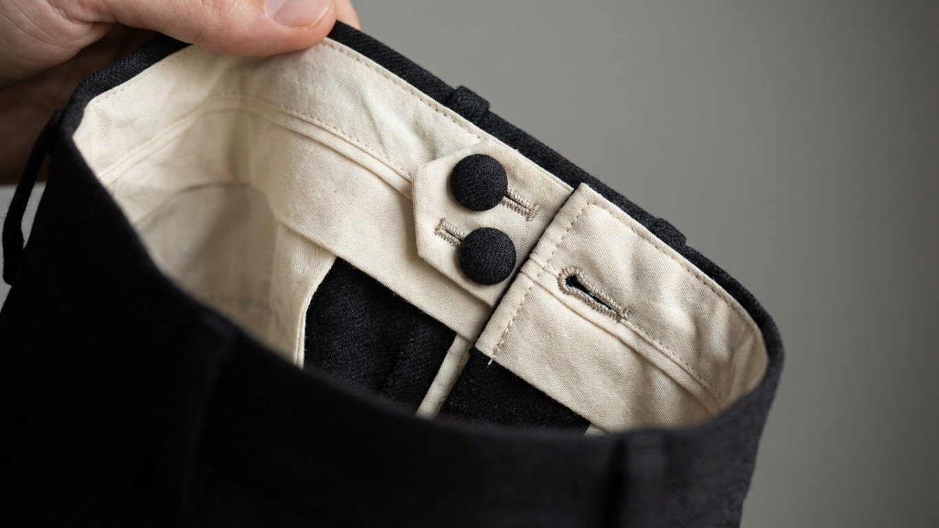Los dos botones ocultos de tu pantalón que cambian todo: el secreto que tu sastre quería que supieras