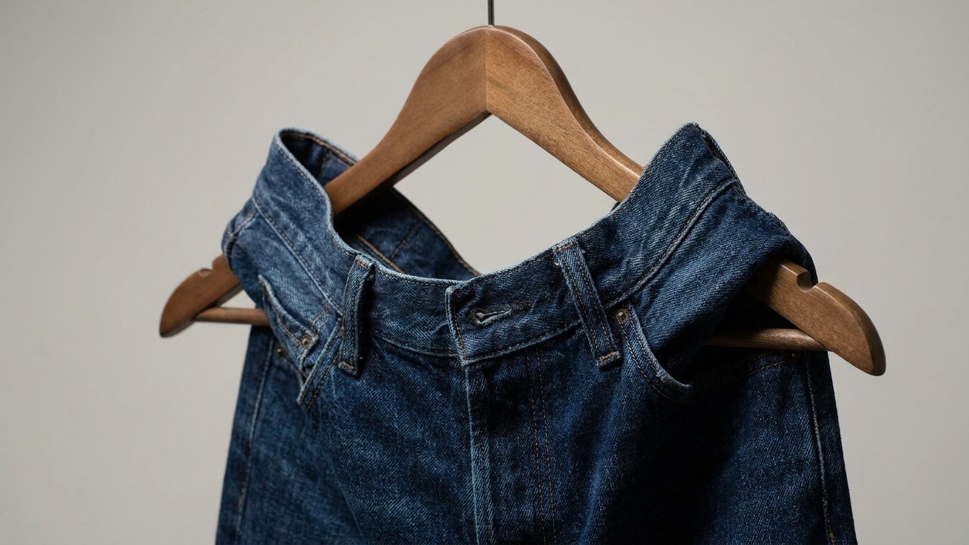 Los picos en la cintura de tus vaqueros revelan tu mayor error al colgarlos cada noche