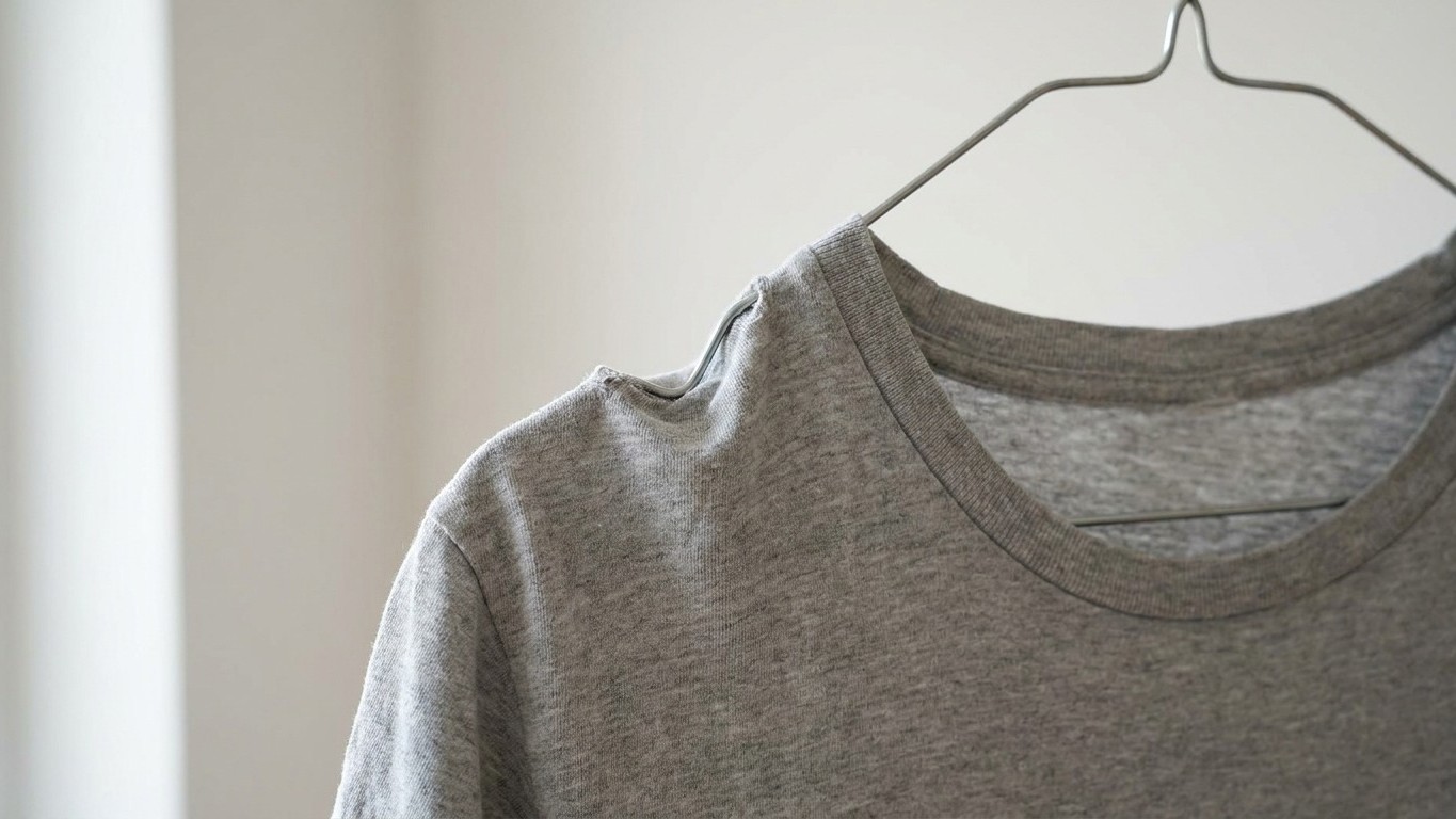 Esos bultos en los hombros de tu camiseta: la percha equivocada te está arruinando la ropa sin que lo sepas