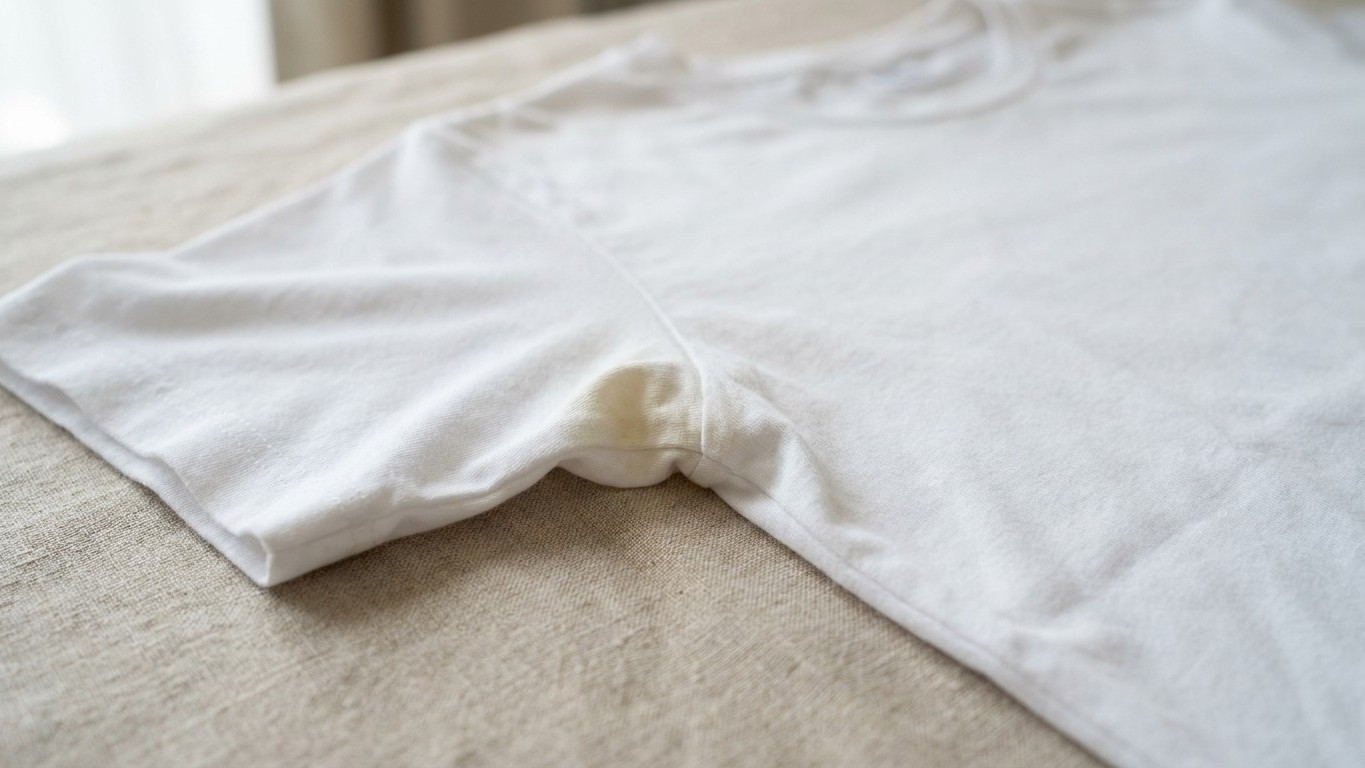 Las manchas amarillas en tus camisetas blancas: la reacción química que provocas sin saberlo cada mañana