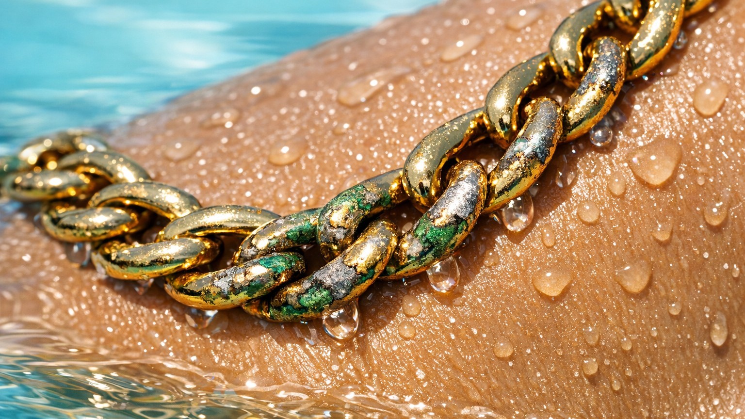 Mi cadena dorada se oxidó en la piscina: la verdad sobre el oro baño y por qué las marcas quieren que lo sepas demasiado t...