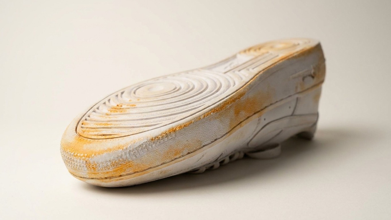 Eché lejía en las suelas de mis zapatillas para dejarlas blancas: cuando vi el color que apareció al secarse, ya era demas...