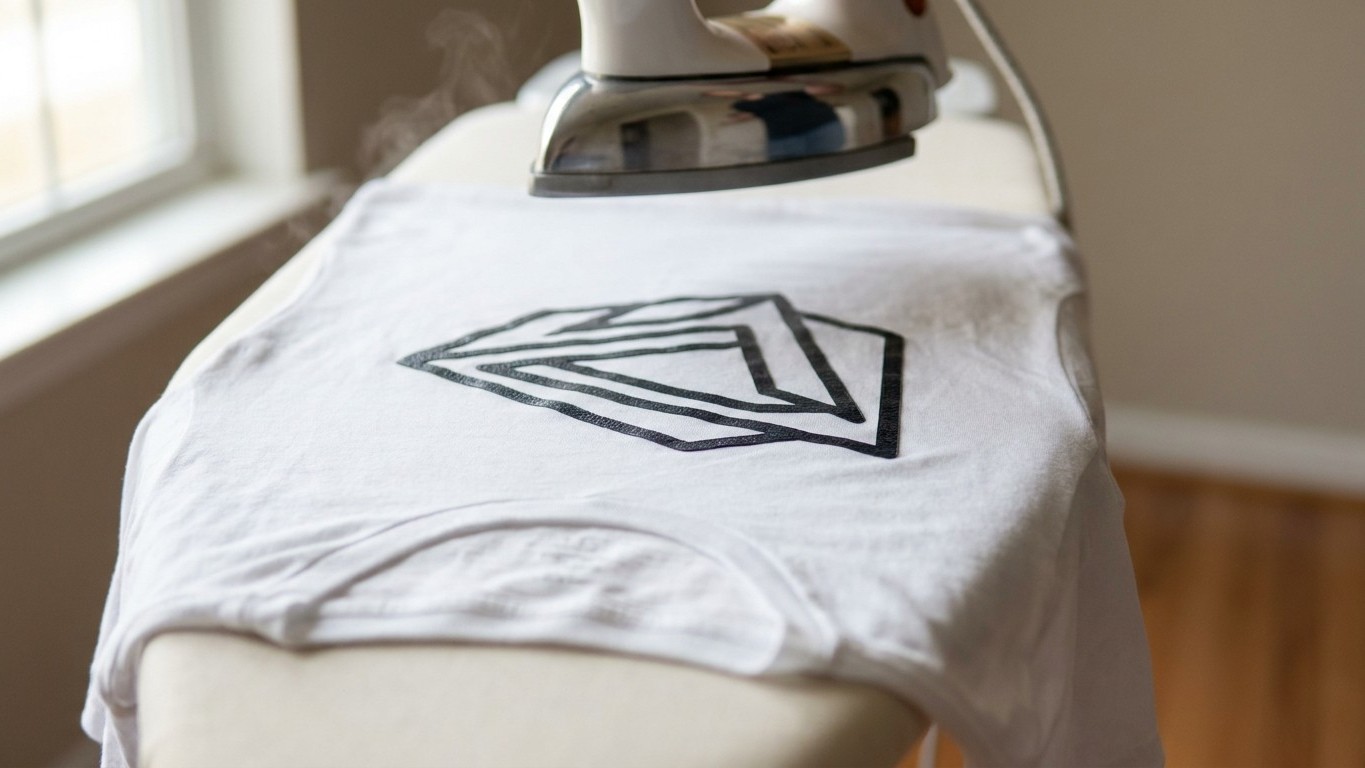 Planchaba mis camisetas estampadas del derecho como todas las demás: cuando vi lo que le pasaba al vinilo bajo el calor, y...