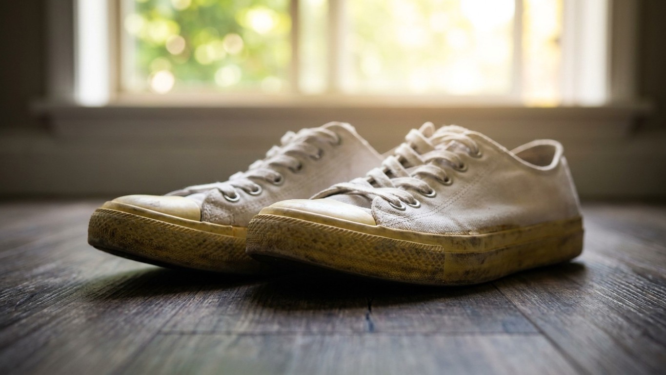 Yo dejaba mis zapatillas blancas secando al sol para ir más rápido: al recogerlas por la tarde, entendí por qué las suelas...
