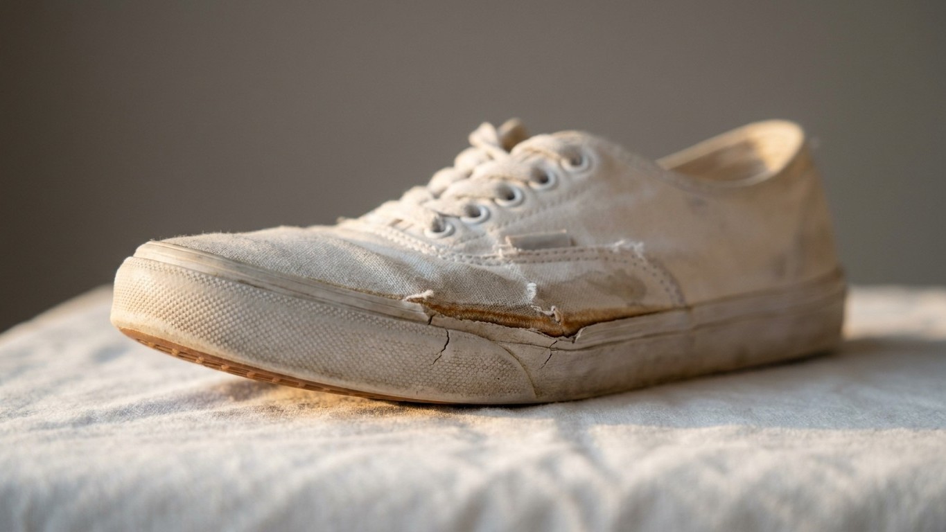 Metí mis zapatillas de lona blanca en la lavadora a 40 °C solo para ahorrar tiempo: al sacarlas del tambor, ya era demasia...